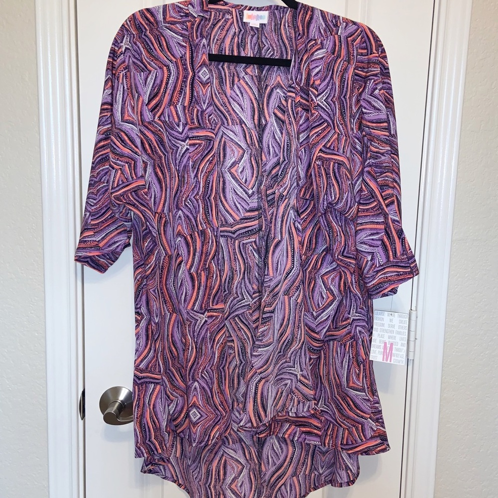 LuLaRoe Patterned Lindsay Kimono
